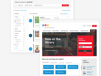 Vancouver Public Library - UX Case Study and Redesign landing page landingpage library ui ux ux ui ux design ux ui design vancouver