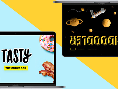 Doodly cookbook flow food one page planets ui web