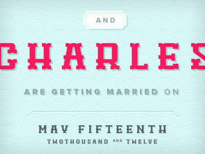 Charles pattern theme ui web design wedding