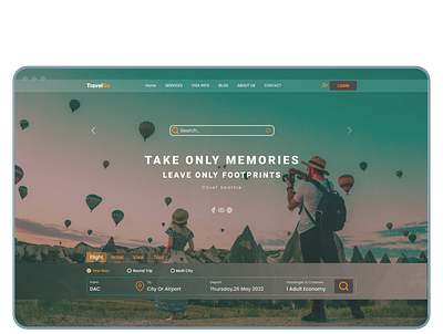 UI Design, travel agency landing page design graphic design product design travel page ui ux