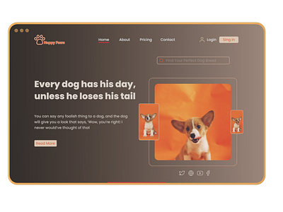 Ui/Ux Design. Pet shop website. graphic design ui ui design uiux design ux ux desogn website