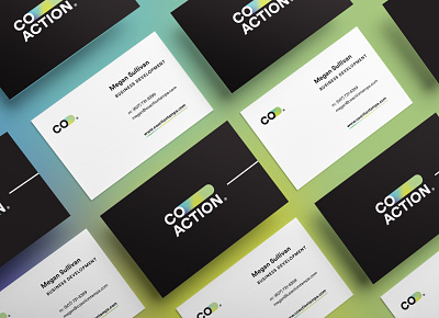 Coaction Brand brand brand design brand identity branding business card business card design business cards businesscard logo medical
