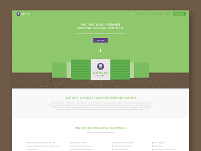 Gemini Website brown design digital flat graphic green purple site ui ux web website