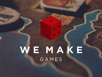 We Make Games - Identity board game brandmark game identity logo retail