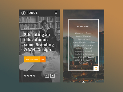 Forge Agency - Mobile Screens Closeup agency forge mobile responsive screens ui user experience user interface ux