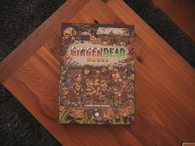 Gingerdead House Game Box Art board game design fairytales game box grimm package packaging