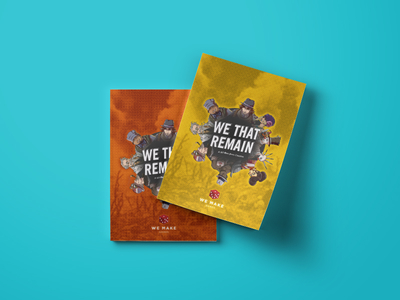 We That Remain - Adventure Book Cover board book cover game print design table top