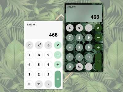 Calculator 2d design adobe xd dailyui design ui