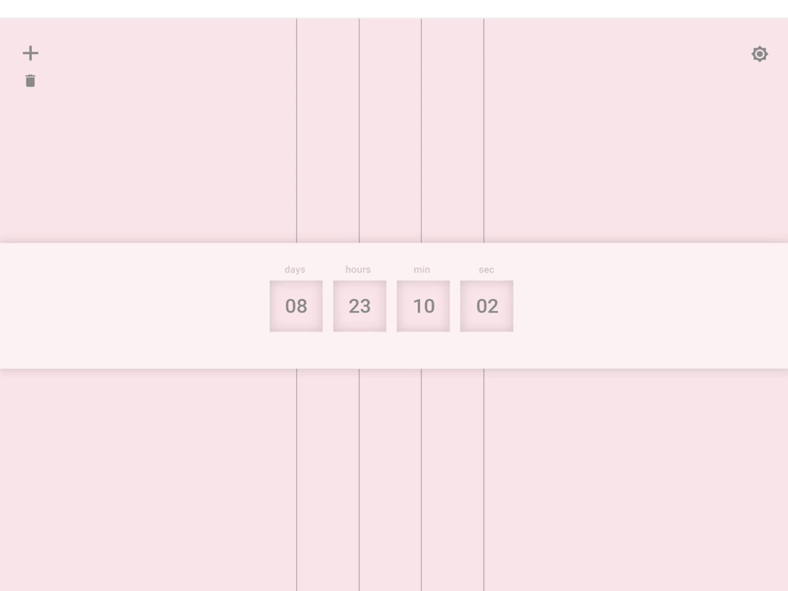 Countdown Timer 2d design adobe xd app countdowntimer dailyui design ui ux vector