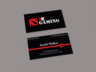 2k Gaming Business Card art brand brand identity branding business card design flat graphic graphic design icon identity illustration illustrator le designs logo logo design minimal photoshop typography vector