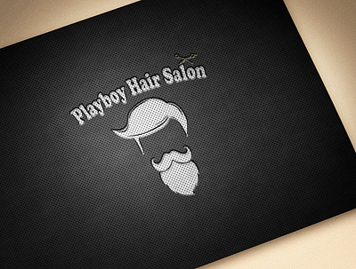 Playboy Hair Salon Mockup 1 art brand brand identity branding business card design flat graphic graphic design icon identity illustration illustrator le designs logo logo design minimal photoshop typography vector