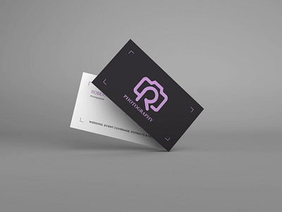 R Photography Business Card art brand brand identity branding business card design flat graphic graphic design icon identity illustration illustrator le designs logo logo design minimal photoshop typography vector