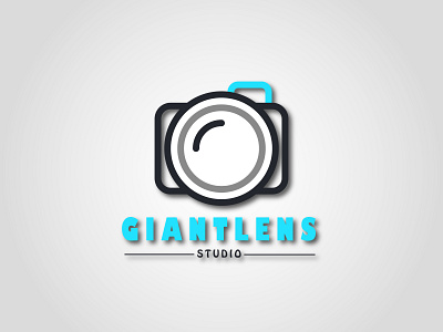 Giantlens Studio Logo art brand brand identity branding business card design flat graphic graphic design icon identity illustration illustrator le designs logo logo design minimal photoshop typography vector