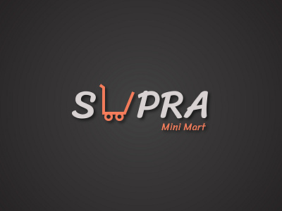 Supra Mart Logo art brand brand identity branding business card design flat graphic graphic design icon identity illustration illustrator le designs logo logo design minimal photoshop typography vector