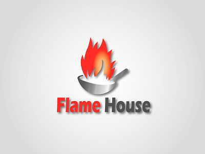 Flame House Logo art brand brand identity branding business card design flat graphic graphic design icon identity illustration illustrator le designs logo logo design minimal photoshop typography vector