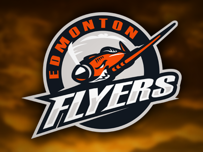 Flyers aircraft brands canada club edmonton flyers hockey identity kappa kiss logo plane sigma slavo sport team