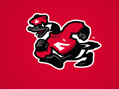 The Goose branding cap characterdesign college goose hat identity illustration logo mascot school slavo kiss sport sports logo