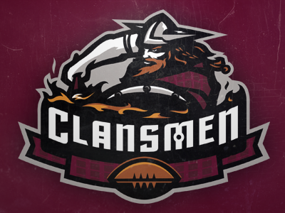 Burn it! brand clansmen design football identity logo sigma kappa brands slavo kiss slavokiss.com team