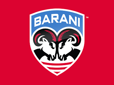 Barani Youth Hockey Academy academy brand identity branding design hockey identity rams slavo kiss sports sports logo