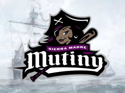 Aye, aye captain! branding girl girls softball identity logo mutiny pirate sierra madre sigma kappa brands slavo kiss softball sport