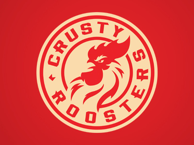 Crusty Roosters amateur club crest hockey identity logo roosters sigma kappa brands slavo kiss sports team