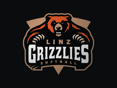 Grizzlies Softball austria baseball bear brand grizzlies identity linz logo slavo kiss softball sports team