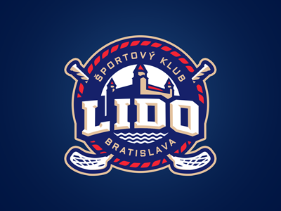 LIDO brand bratislava castle club floorball identity lido logo slavo kiss slovakia sports team