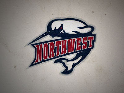 Narwhal club fantasy hockey kiss logo narwhal north sea slavo sport team west