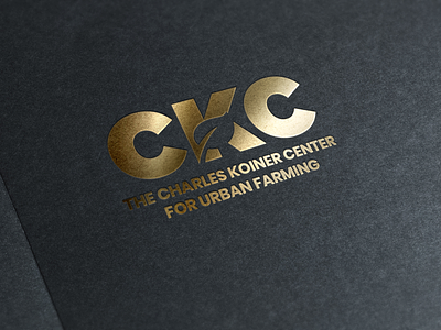 The Charles Koiner Center for Urban Farming brand identity logo