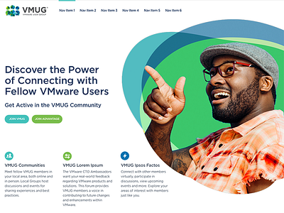 VMWare Users Group creative direction web design