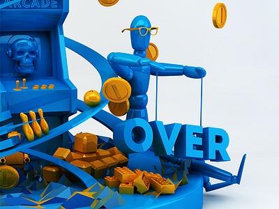 Game Over 3d game modelling over rendering
