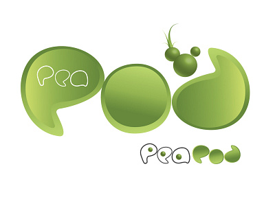 Pea Pod Nursery school logo branding kids logo nursery pea