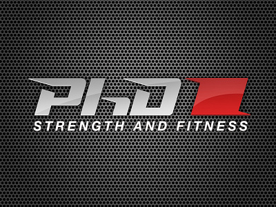 PhD Strength & Fitness logo body building fitness health muscle personal training power sport strength supplement