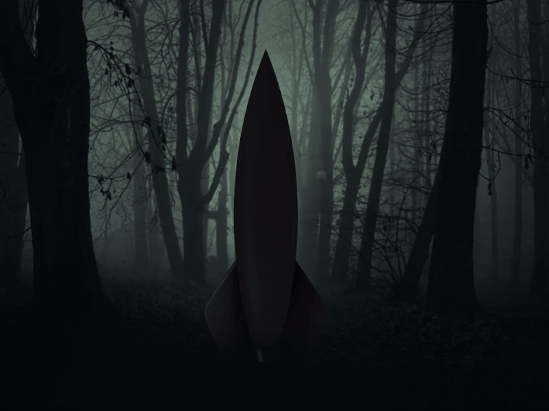 Mission Halloween battle animated battle halloween illustration lightening rocket scary woods