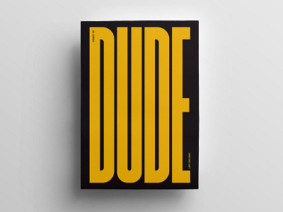 Dude 1987 2017 aerosmith color colour create design dude poster type typography