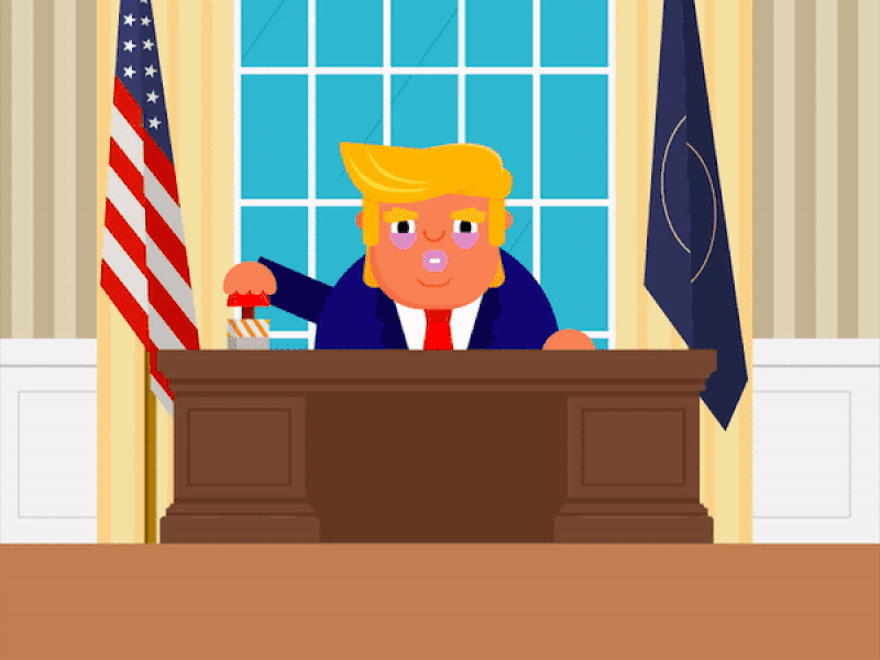 My big button animation button funny satire trump