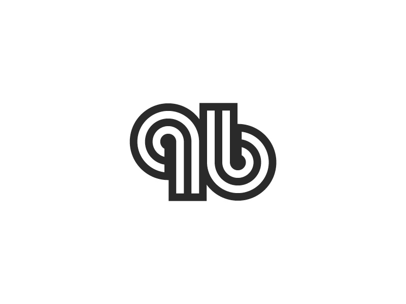 96 loop line symbol mark ambigram number 96