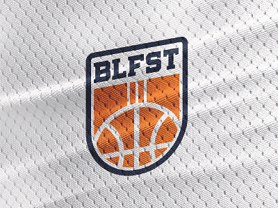 Belfast Basketball Logo . ball basketball belfast brand branding design icon identity logo orange sports