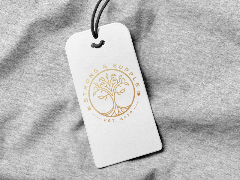 Strong & Supple logo design custom supple tree strength fitness illustration mark brand logo