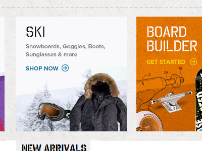 Ski ecommerce shop texture