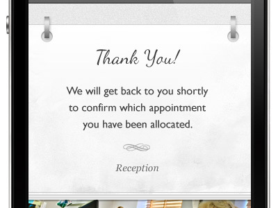 Thank You app black grey iphone ui