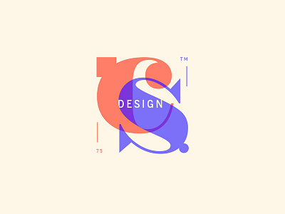 CS brand design identity letters logo mark mongram pastels type