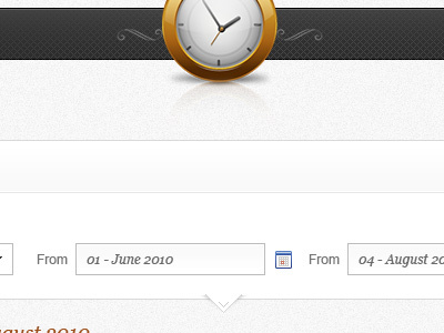 Time Report clean grey icons interface ui