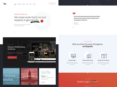 fm. clean design interface layout typography ui web web design website