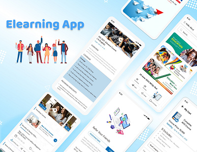 E Learning App graphic design ui ux