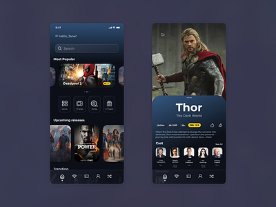 Movie Finder App app design typogrsphy ui ux