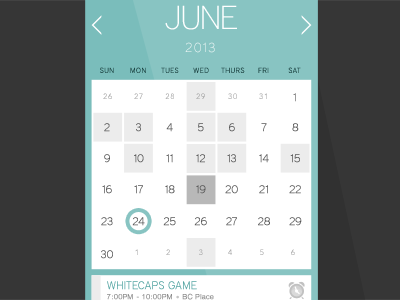 What I wish my calendar looked like app calendar flat design mobile simple