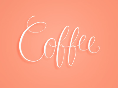 coffee coffee cursive hand lettering handwriting lettering script vector