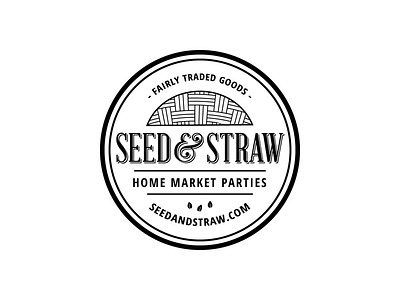 Seed & Straw logo vector vintage