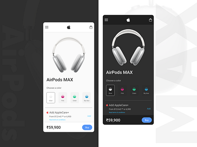 AirPods MAX airpods apple cart illustration max purchase store ui userinterfacedesign ux